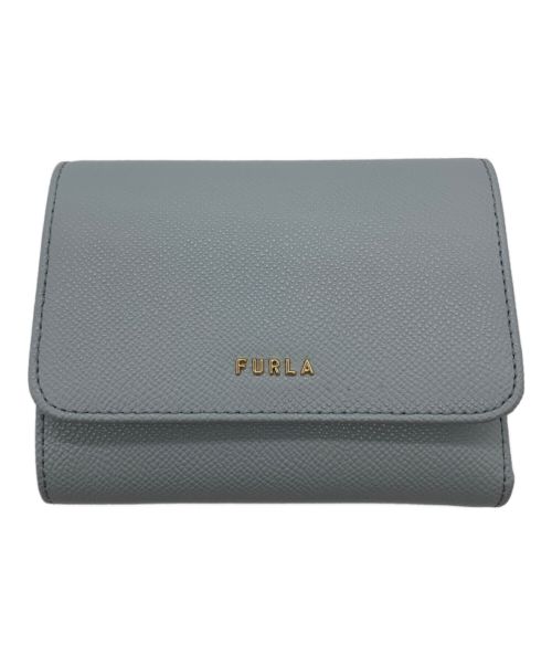 FURLA（フルラ）FURLA (フルラ) 3つ折り財布 スカイブルーの古着・服飾アイテム