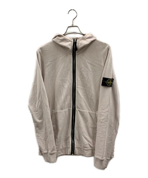 STONE ISLAND（ストーンアイランド）STONE ISLAND (ストーンアイランド) ジップパーカー ベージュ サイズ:Lの古着・服飾アイテム