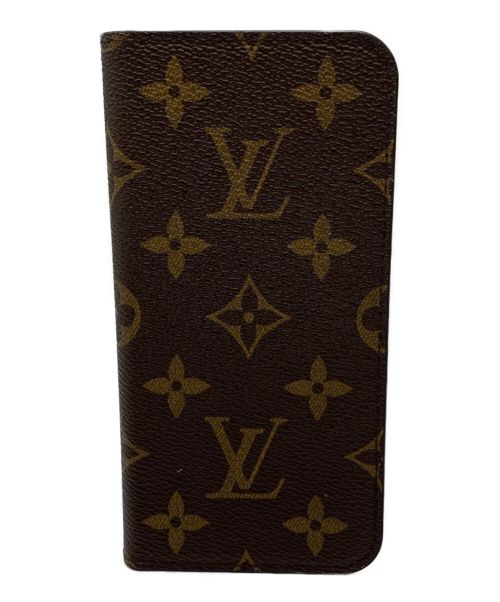 LOUIS VUITTON（ルイ ヴィトン）LOUIS VUITTON (ルイ ヴィトン) iPhone7/8・フォリオ ブラウンの古着・服飾アイテム