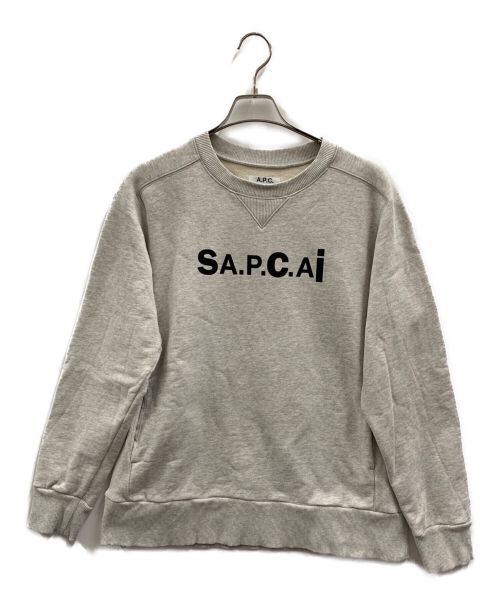 A.P.C. sacai（アーペーセー）A.P.C. sacai (アーペーセー) sacai (サカイ) スウェット グレー サイズ:Mの古着・服飾アイテム