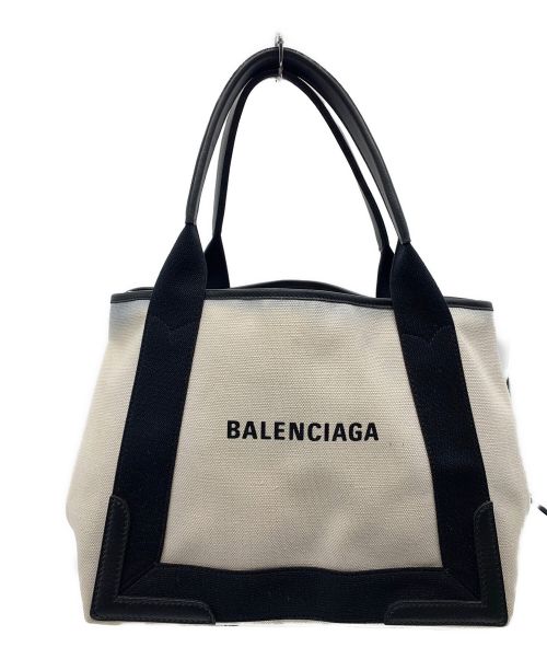 BALENCIAGA（バレンシアガ）BALENCIAGA (バレンシアガ) ハンドバッグ ホワイト×ブラックの古着・服飾アイテム