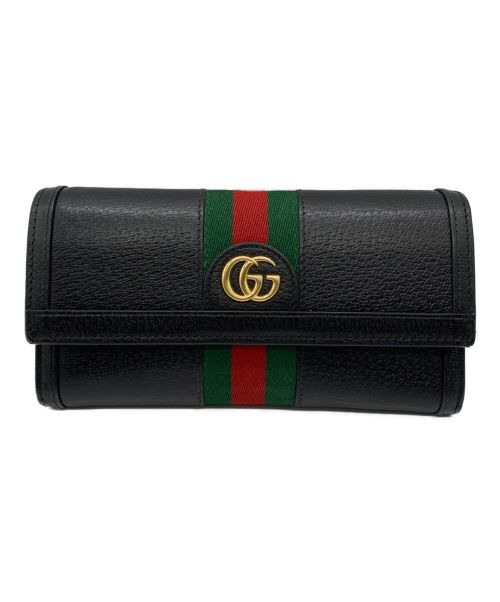 GUCCI（グッチ）GUCCI (グッチ) コンチネンタルウォレット ブラックの古着・服飾アイテム