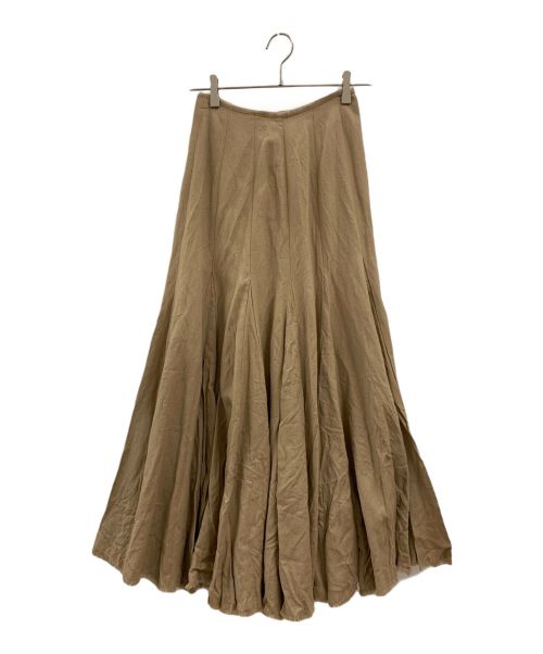 FRAY ID（フレイ アイディー）FRAY ID (フレイ アイディー) タックスリットスカート ブラウン サイズ:Sの古着・服飾アイテム