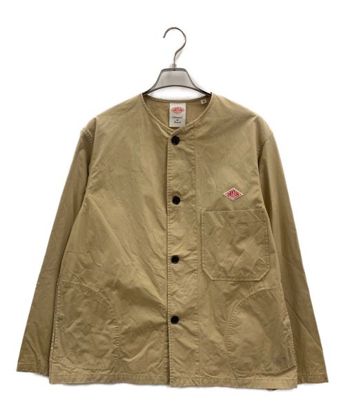 DANTON（ダントン）DANTON (ダントン) ノーカラージャケット ベージュ サイズ:42の古着・服飾アイテム