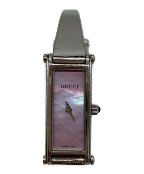 GUCCI（グッチ）GUCCI (グッチ) バングルウォッチ ピンクの古着・服飾アイテム