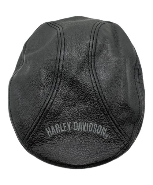 HARLEY-DAVIDSON（ハーレーダビッドソン）HARLEY-DAVIDSON (ハーレーダビッドソン) レザーハンチング ブラック サイズ:Mの古着・服飾アイテム