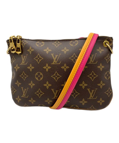 LOUIS VUITTON（ルイ ヴィトン）LOUIS VUITTON (ルイ ヴィトン) ポシェット ブラウン×ピンク×オレンジの古着・服飾アイテム