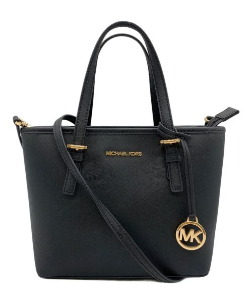 MICHAEL KORS（マイケルコース）MICHAEL KORS (マイケルコース) 2WAYバッグ ブラックの古着・服飾アイテム