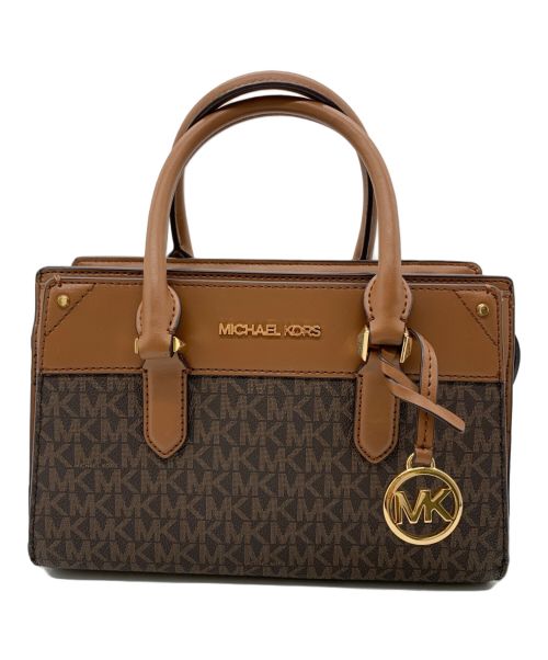 MICHAEL KORS（マイケルコース）MICHAEL KORS (マイケルコース) 2WAYショルダーバッグ ブラウンの古着・服飾アイテム