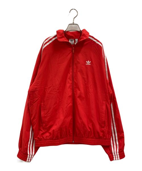 adidas（アディダス）adidas (アディダス) adidas　オーバーサイズ トラックトップ レッド サイズ:M 未使用品の古着・服飾アイテム