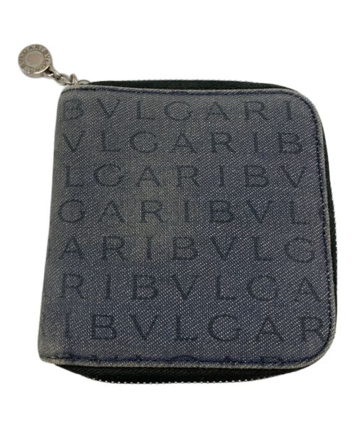 BVLGARI（ブルガリ）BVLGARI (ブルガリ) 2つ折り財布 ネイビーの古着・服飾アイテム