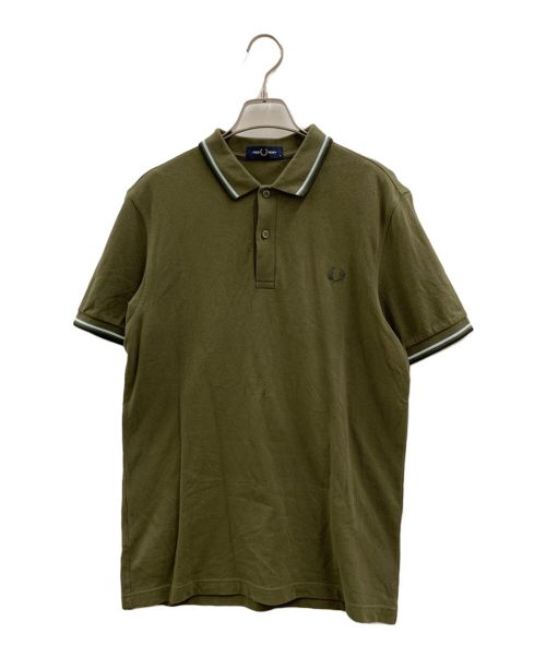 FRED PERRY（フレッドペリー）FRED PERRY (フレッドペリー) FRED PERRY　ポロシャツ カーキ サイズ:Mの古着・服飾アイテム