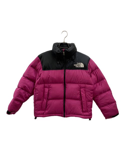 THE NORTH FACE（ザ ノース フェイス）THE NORTH FACE (ザ ノース フェイス) ショートヌプシジャケット ブラック×パープル サイズ:Sの古着・服飾アイテム