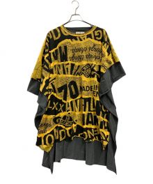 Vivienne Westwood（ヴィヴィアンウエストウッド）の古着「ビッグTシャツ」｜イエロー×ダークグレー