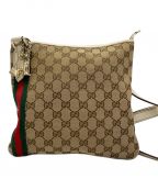 GUCCIグッチ）の古着「GUCCI（グッチ）ショルダーバッグ」｜ベージュ