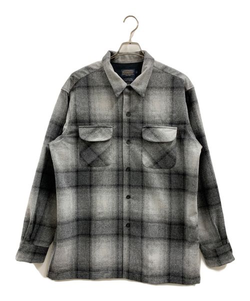 PENDLETON（ペンドルトン）PENDLETON (ペンドルトン) 長袖チェックシャツ グレー サイズ:Lの古着・服飾アイテム