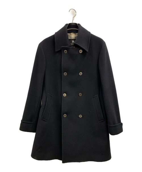 BURBERRY BLACK LABEL（バーバリーブラックレーベル）BURBERRY BLACK LABEL (バーバリーブラックレーベル) Pコート ブラック サイズ:Lの古着・服飾アイテム