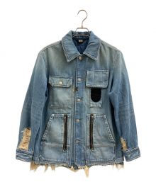 DIESEL（ディーゼル）の古着「デニムジャケット」｜ネイビー