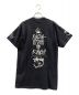 stussy (ステューシー) stussy プリントTシャツ ブラック×ホワイト サイズ:M：5000円