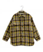 PENDLETONペンドルトン）の古着「PENDLETON　裏ボアジャケット」｜イエロー×ベージュ