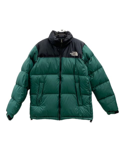 THE NORTH FACE（ザ ノース フェイス）THE NORTH FACE (ザ ノース フェイス) THE NORTH FACE　ダウンジャケット グリーン×ブラック サイズ:XLの古着・服飾アイテム