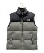 THE NORTH FACEザ ノース フェイス）の古着「THE NORTH FACE　ダウンベスト」｜ブラック×グレー