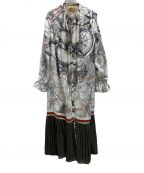 AMeLIEアメリ）の古着「AMeLIE（アメリ）　UNDRESSED CRUISE SCARF DRESS」｜ホワイト