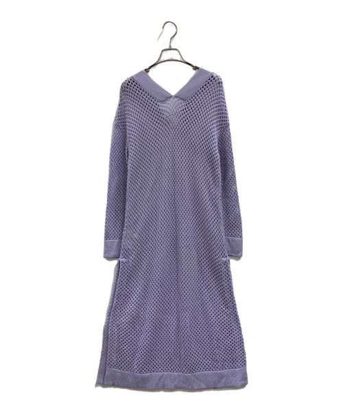 Ameri（アメリ）AMERI (アメリ) AMERI　MESH LONG KNIT ラベンダー サイズ:FREEの古着・服飾アイテム