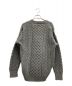 aran WOOLLEN MILLS (アラン ウーレンミルズ) aran woollen mills　ケーブルニットカーディガン グレー サイズ:FREE：5000円