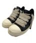 RICK OWENS（リックオウエンス）の古着「JUMBOLACED LOW SNEAKERS」｜ブラック×ホワイト