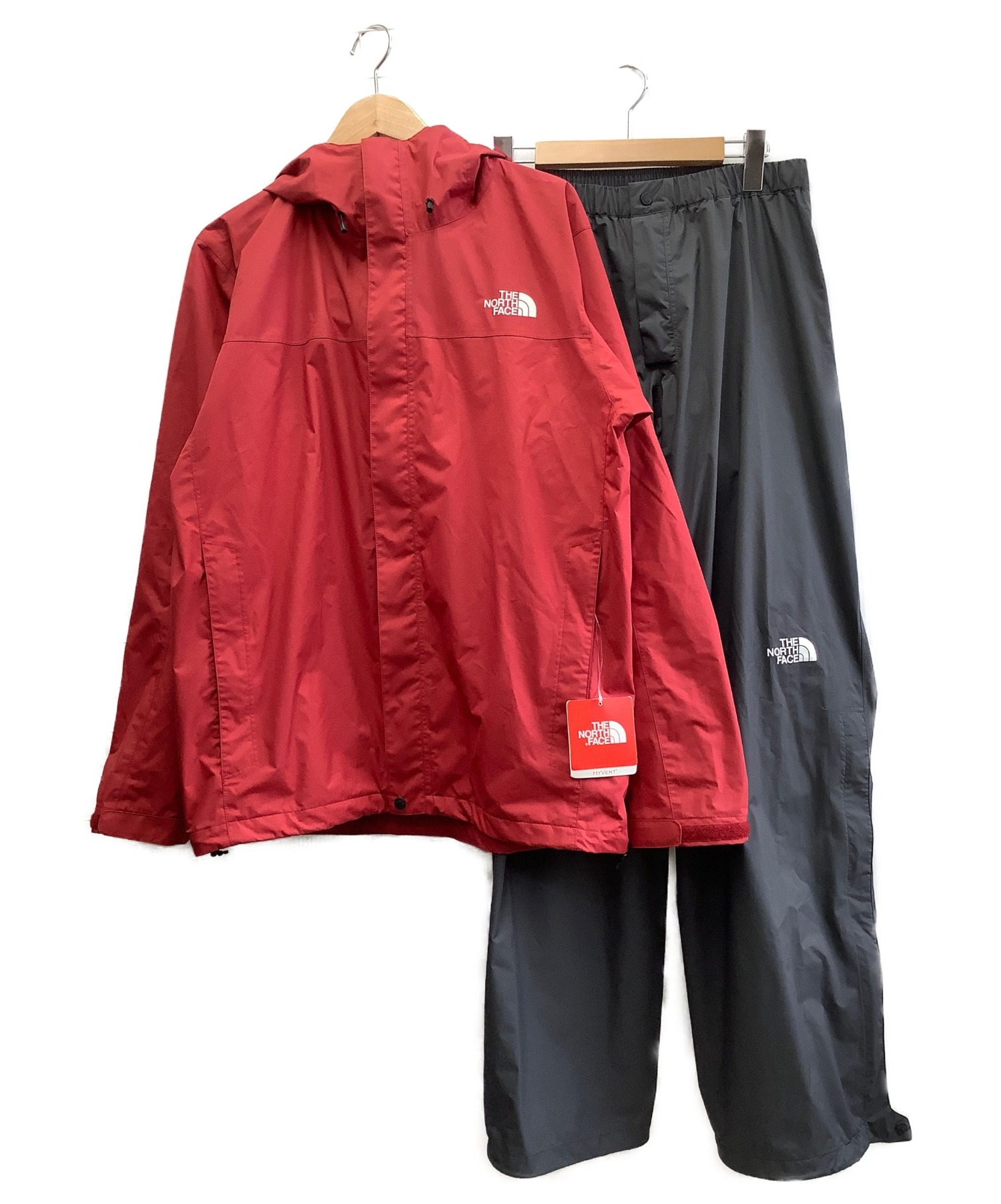 中古 古着通販 The North Face ザ ノース フェイス ハイベントレインテックス レッド グレー サイズ L ブランド 古着通販 トレファク公式 Trefac Fashion