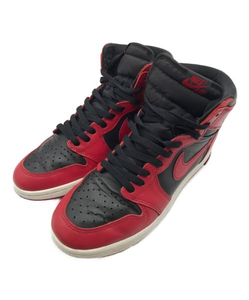 NIKE（ナイキ）NIKE (ナイキ) AIR JORDAN 1 HIGH 85 VARSITY RED/ハイカットスニーカー レッド×ブラック サイズ:27の古着・服飾アイテム