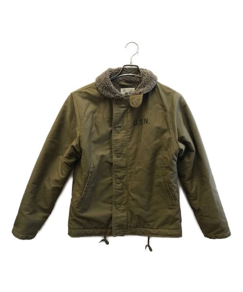 NAVY DEPARTMENT（ネイビーデパートメント）NAVY DEPARTMENT (ネイビーデパートメント) N-1 デッキジャケット オリーブ サイズ:38の古着・服飾アイテム