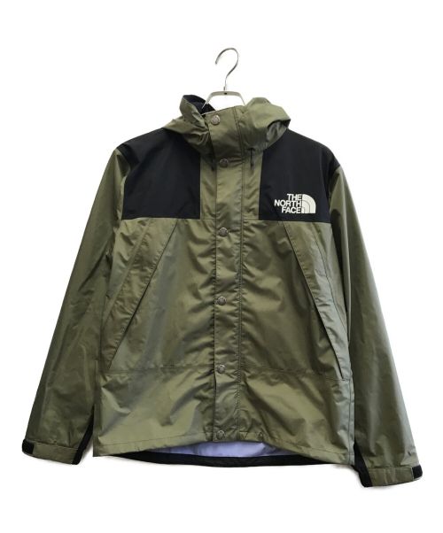 THE NORTH FACE（ザ ノース フェイス）THE NORTH FACE (ザ ノース フェイス) マウンテンレインテックスジャケット グリーン×ブラック サイズ:Mの古着・服飾アイテム