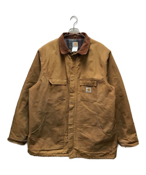 CarHartt（カーハート）CarHartt (カーハート) 襟コーデュロイジップジャケット ブラウン サイズ:なし(XXL以上)の古着・服飾アイテム