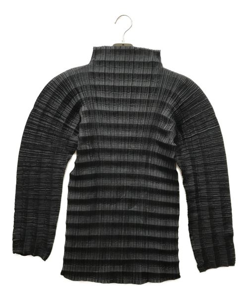 ISSEY MIYAKE（イッセイミヤケ）ISSEY MIYAKE (イッセイミヤケ) プリーツブラウス ブラック サイズ:Mの古着・服飾アイテム