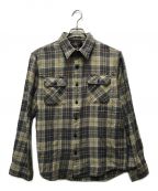 RRLダブルアールエル）の古着「Plaid Twill Work Shirt」｜ブルー×ベージュ