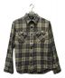 RRL（ダブルアールエル）の古着「Plaid Twill Work Shirt」｜ブルー×ベージュ