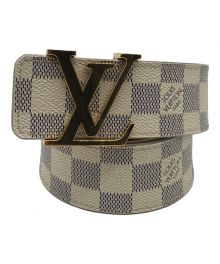 LOUIS VUITTON（ルイ ヴィトン）の古着「LV・イニシアル ダミエ アズール ベルト」