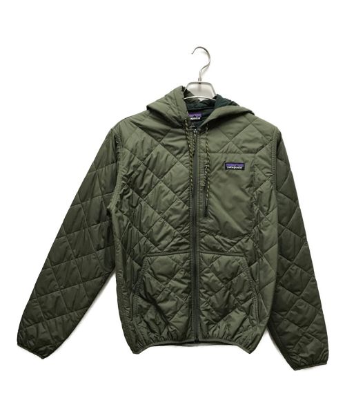 Patagonia（パタゴニア）Patagonia (パタゴニア) ダイアモンド・キルテッド・ボマー・フーディ オリーブ サイズ:Sの古着・服飾アイテム