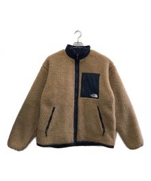 THE NORTH FACE（ザ ノース フェイス）の古着「リバーシブルエクストリームパイルジャケット」｜ベージュ×ネイビー