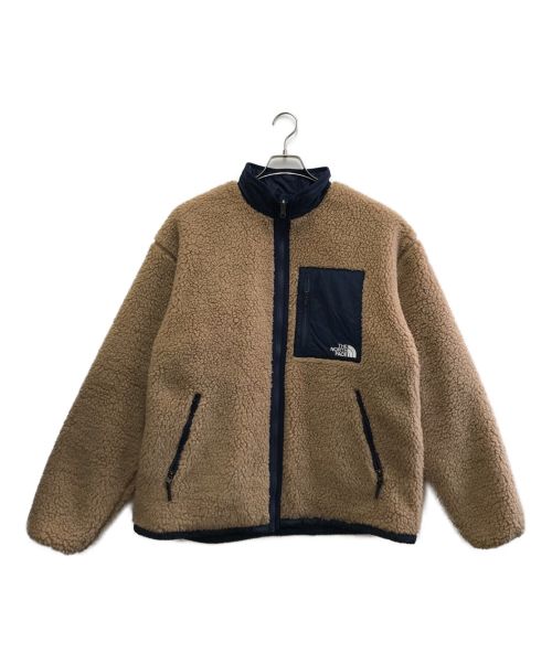 THE NORTH FACE（ザ ノース フェイス）THE NORTH FACE (ザ ノース フェイス) リバーシブルエクストリームパイルジャケット ベージュ×ネイビー サイズ:Lの古着・服飾アイテム