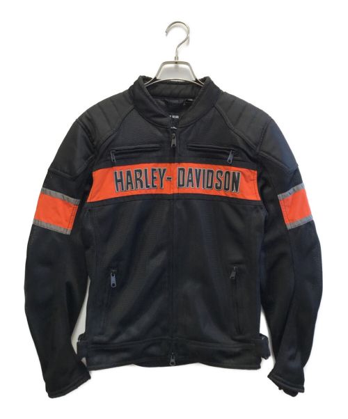 HARLEY-DAVIDSON（ハーレーダビッドソン）HARLEY-DAVIDSON (ハーレーダビッドソン) トレントンメッシュ・ライディングジャケット ブラック サイズ:Ｓの古着・服飾アイテム