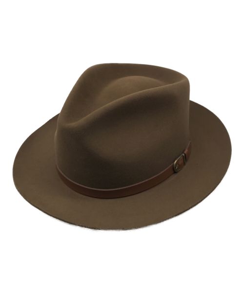 STETSON（ステットソン）STETSON (ステットソン) L.L.Bean (エルエルビーン) フェルトハット ブラウン サイズ:7 5/8(61cm) 未使用品の古着・服飾アイテム