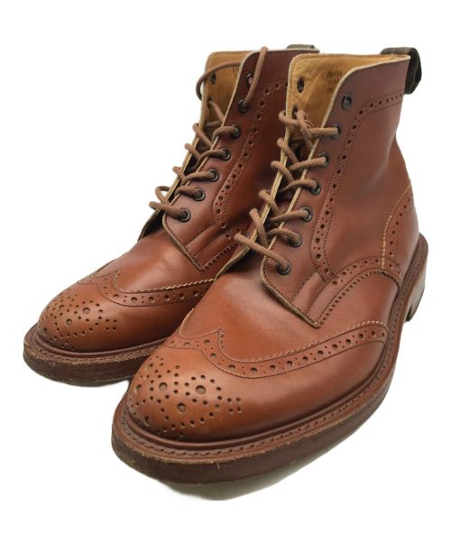 Tricker's（トリッカーズ）Tricker's (トリッカーズ) ウィングチップブーツ ブラウン サイズ:9.5の古着・服飾アイテム