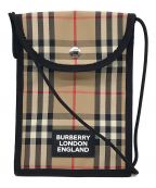 BURBERRY LONDONバーバリーロンドン）の古着「ショルダーポーチ」｜ベージュ×ブラック