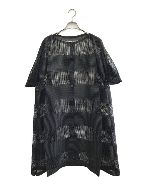 ISSEY MIYAKE me（イッセイ ミヤケ ミー）ISSEY MIYAKE ME (イッセイ ミヤケ ミー) シースルーシャツ ブラック サイズ:不明の古着・服飾アイテム