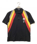 FRED PERRY×ART COMES FIRSTフレッドペリー×アートカムズファースト）の古着「ポロシャツ」｜ブラック×イエロー