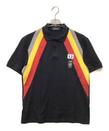 FRED PERRY×ART COMES FIRST（フレッドペリー×アートカムズファースト）の古着「ポロシャツ」｜ブラック×イエロー