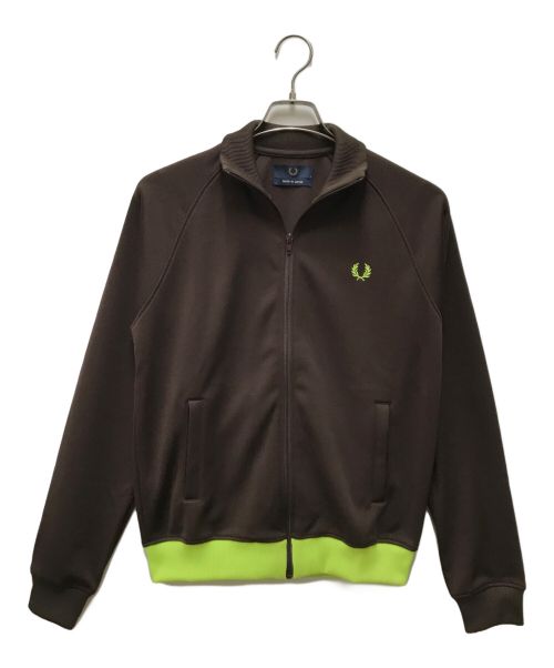 FRED PERRY（フレッドペリー）FRED PERRY (フレッドペリー) トラックジャケット ブラウン×イエロー サイズ:Sの古着・服飾アイテム